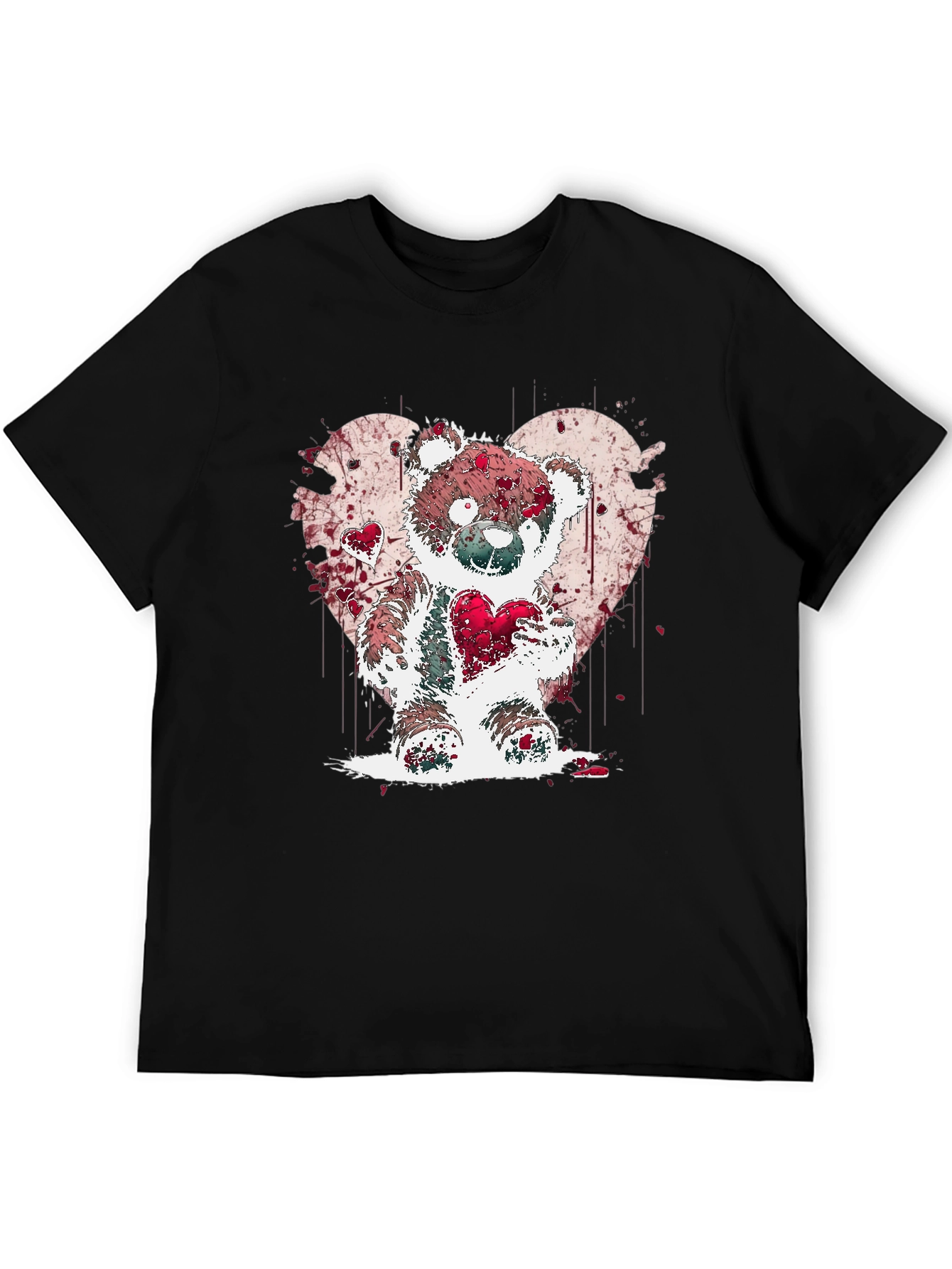 Heart Bear Graphic Tee - Valentines Day