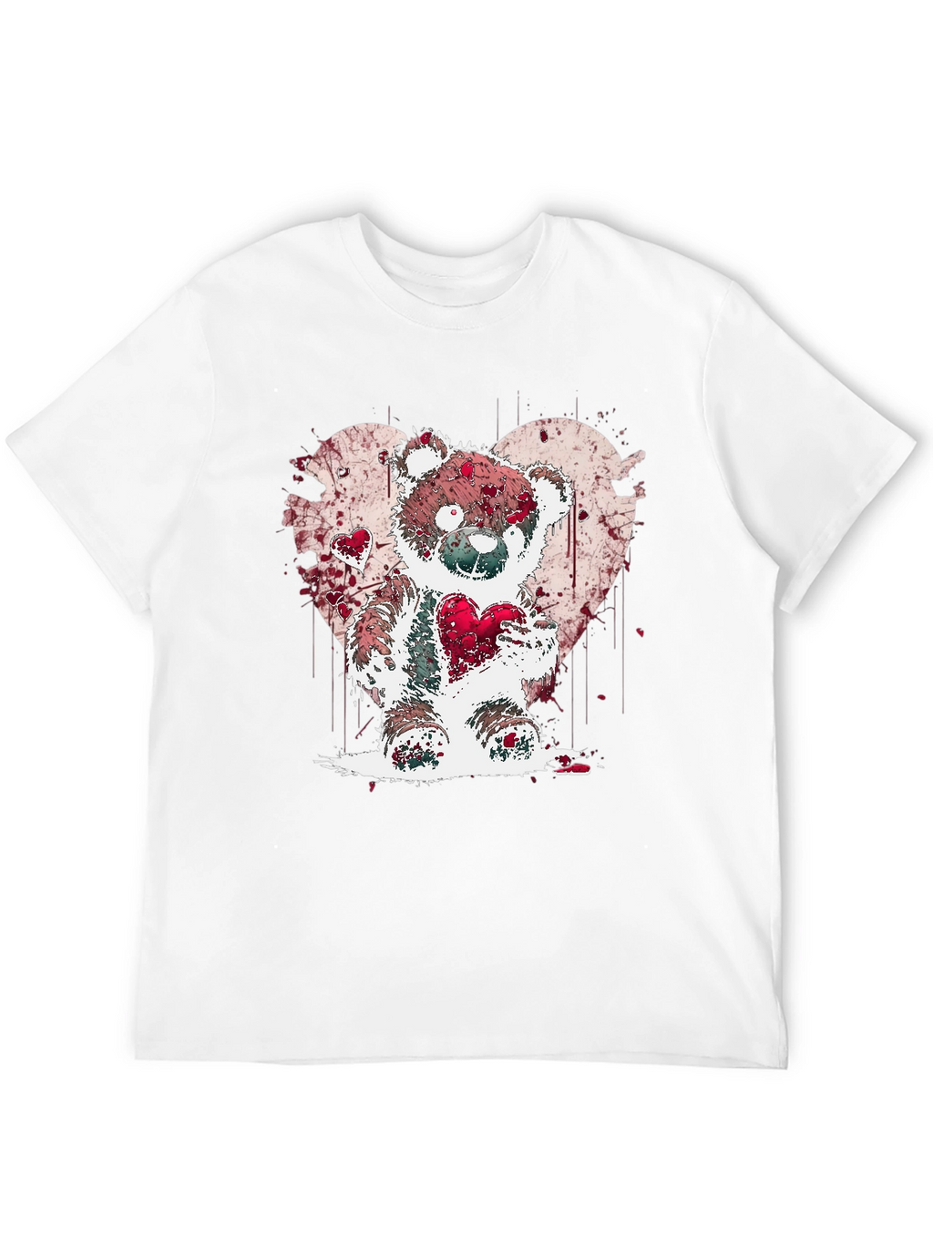 Heart Bear Graphic Tee - Valentines Day