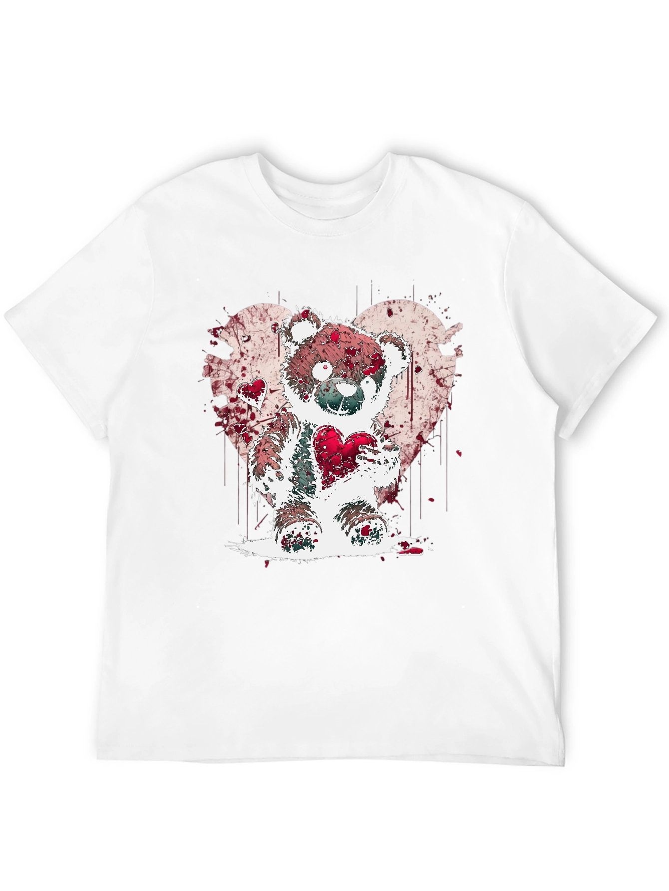 Heart Bear Graphic Tee - Valentines Day