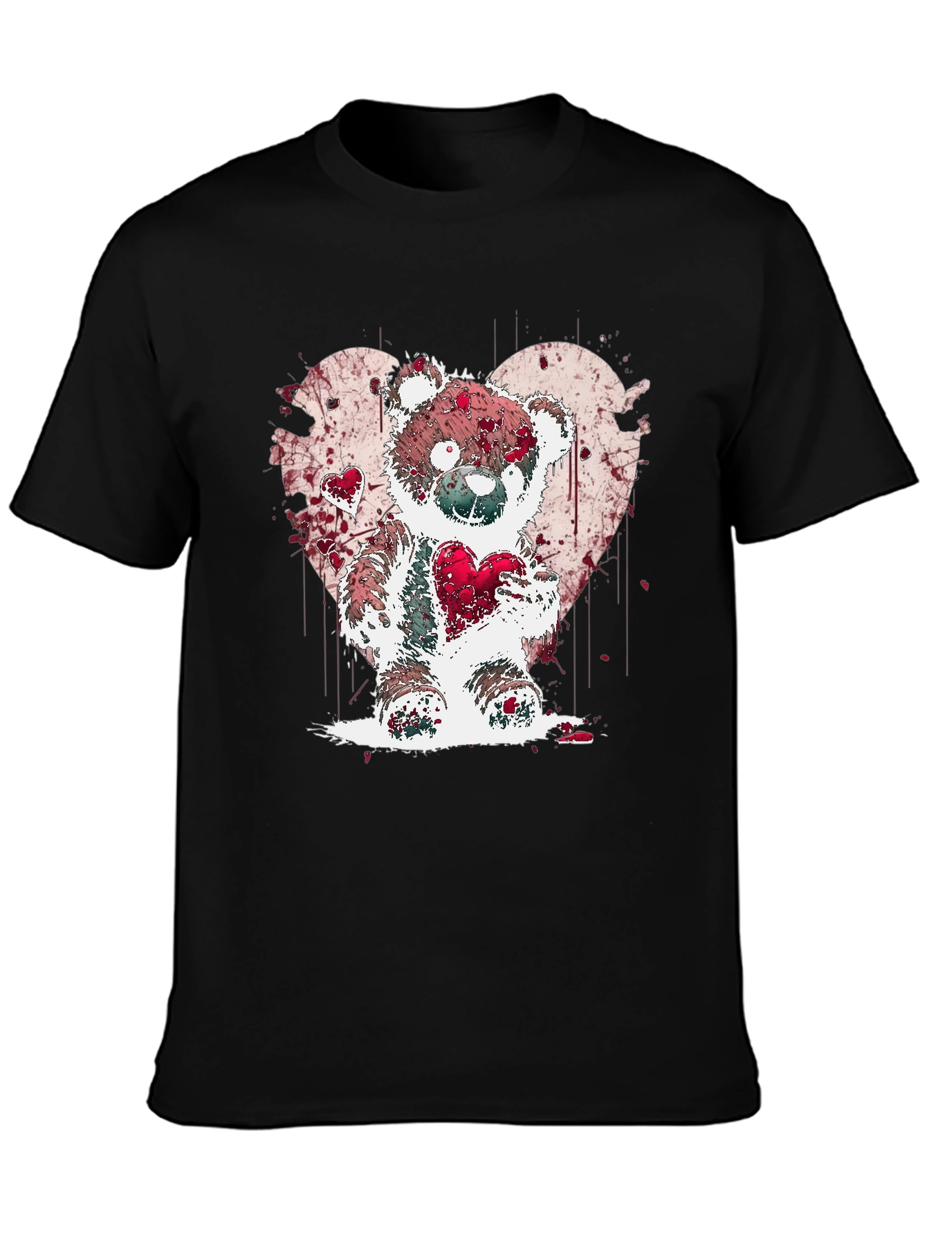 Heart Bear Graphic Tee - Valentines Day