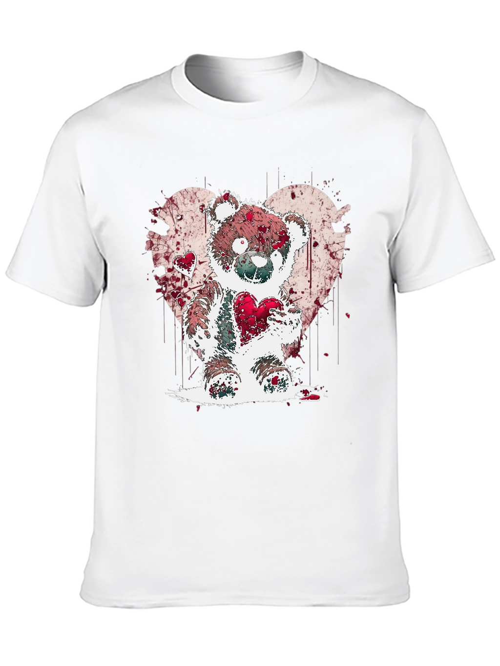 Heart Bear Graphic Tee - Valentines Day