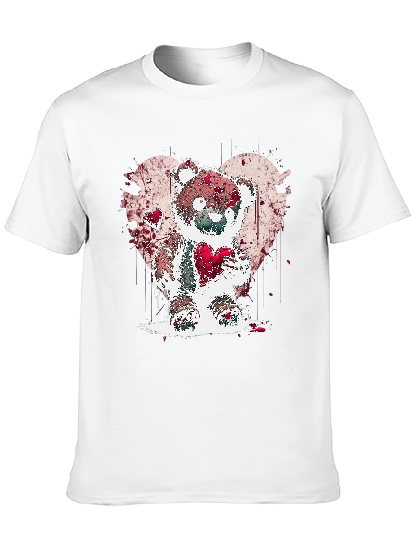 Heart Bear Graphic Tee - Valentines Day