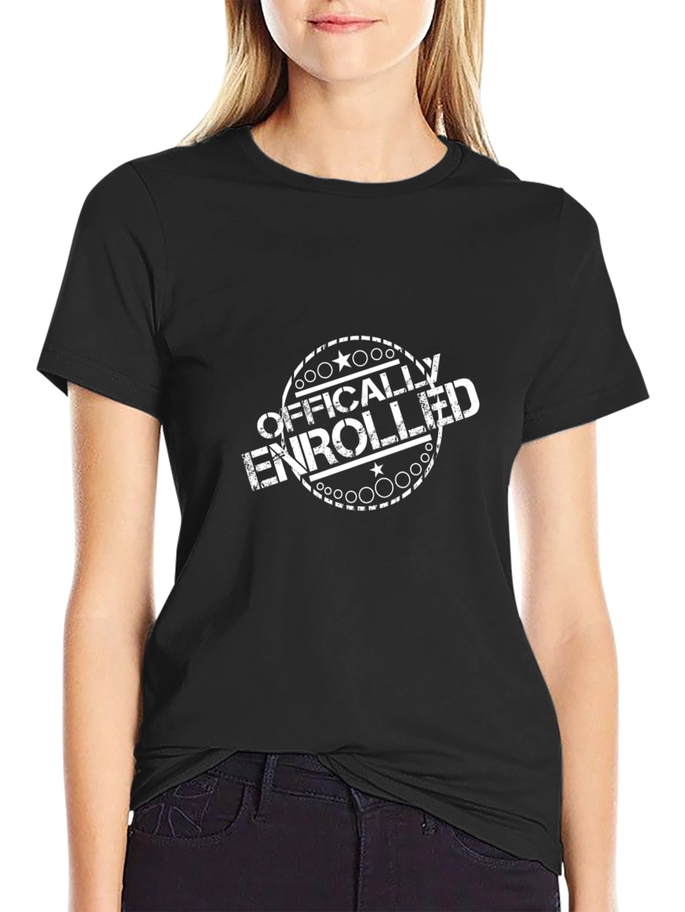 Officially Enrolled Black T-Shirt