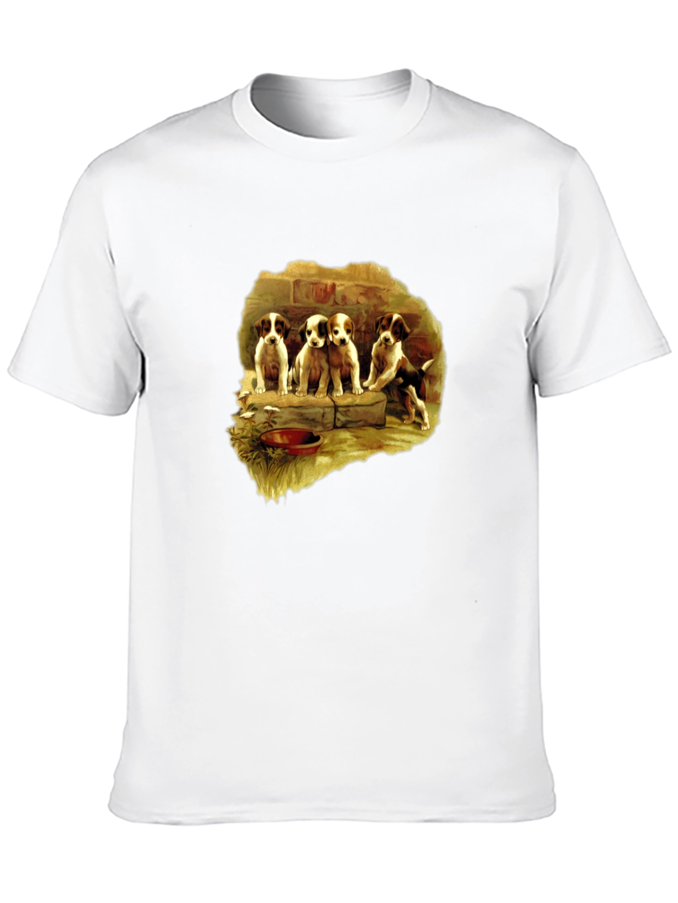 Vintage Puppies T-Shirt – Cute Dog Lover Graphic Tee