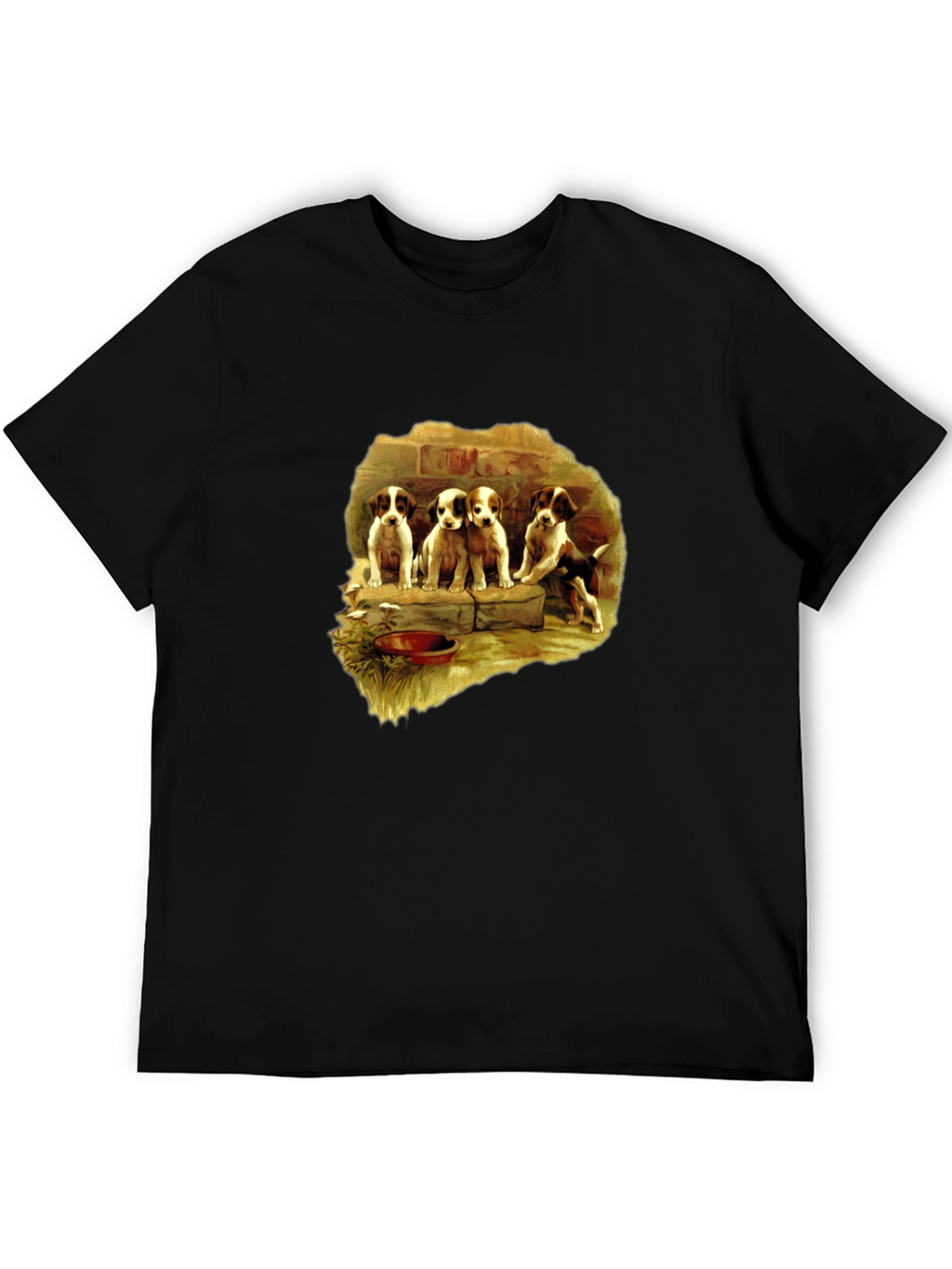Vintage Puppies T-Shirt – Cute Dog Lover Graphic Tee