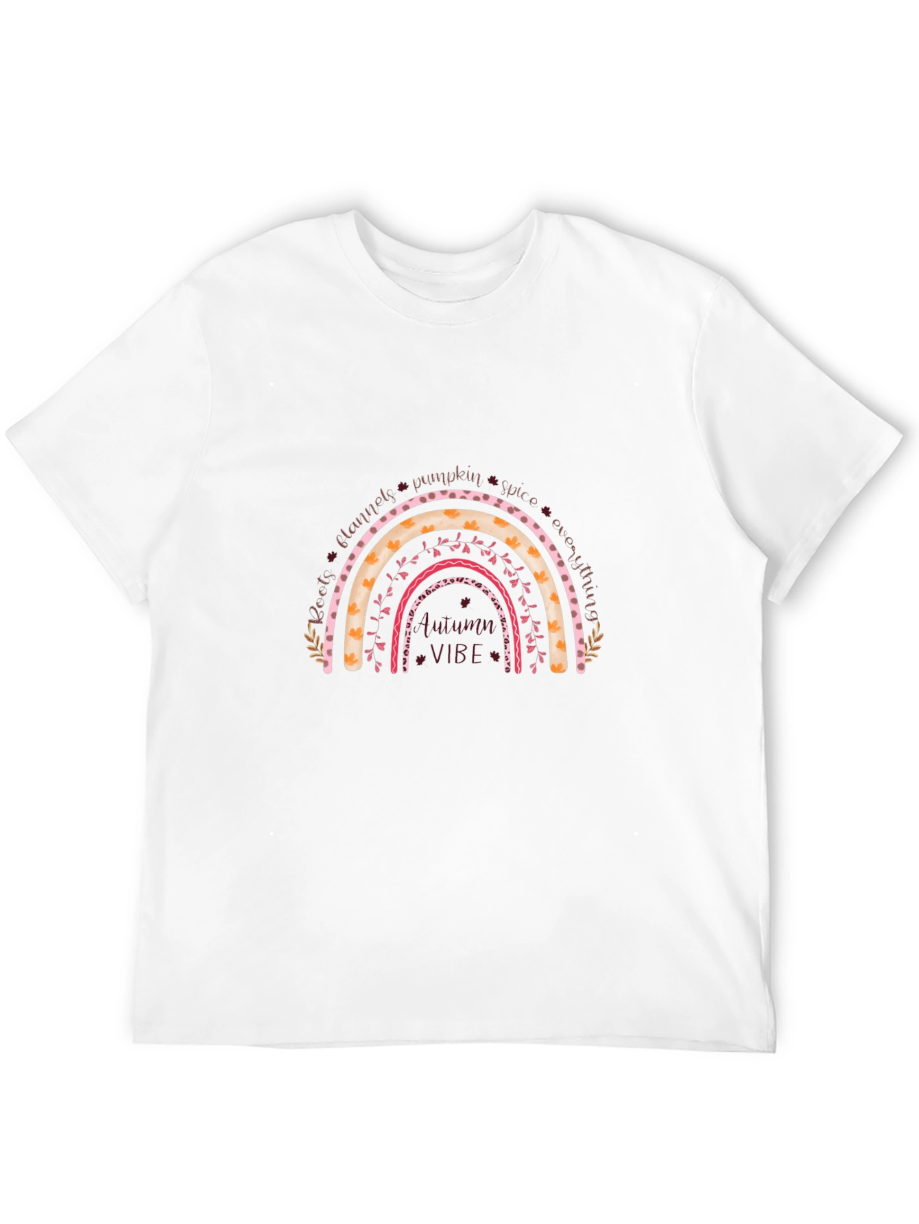 Autumn Vibe Rainbow Graphic Tee